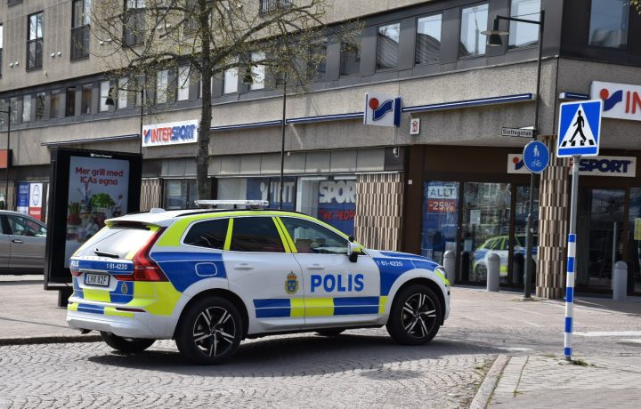 Polisbil i Oskarshamn