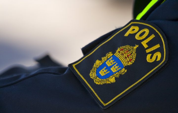 Bild på polisemblem för jacka