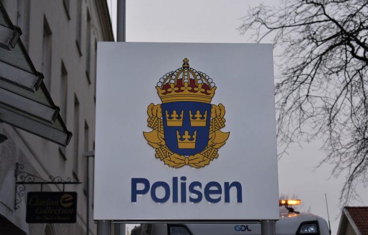 Bild på polisskylt