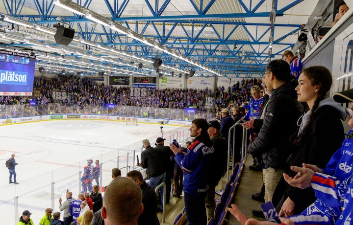 Publikbild från åttondelsfinal mellan IK Oskarshamn och Leksands IF