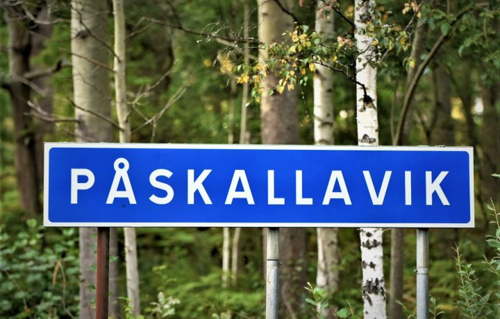 Påskallavik, ortsskylt