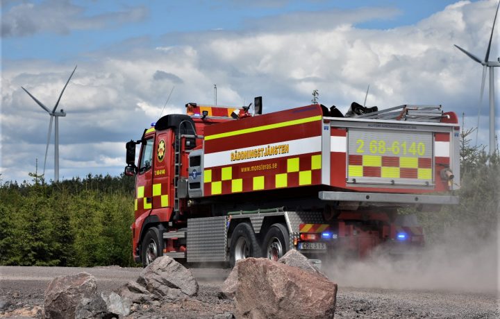 Brandbil, räddningstjänsten i Mönsterås