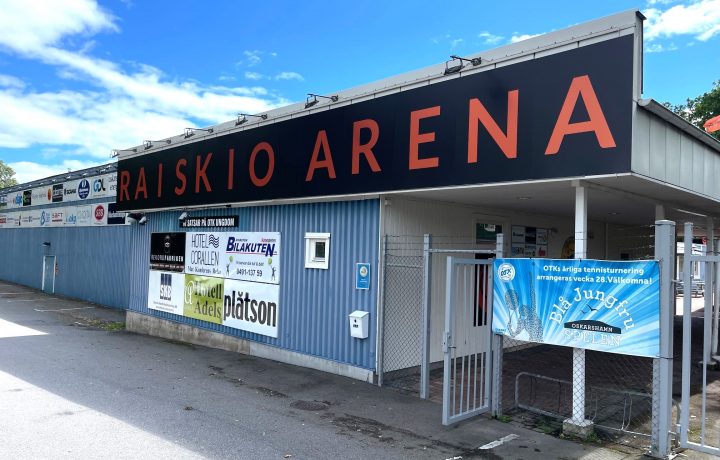 Raiskio Arena, tennishallen, racketcentret i Oskarshamn