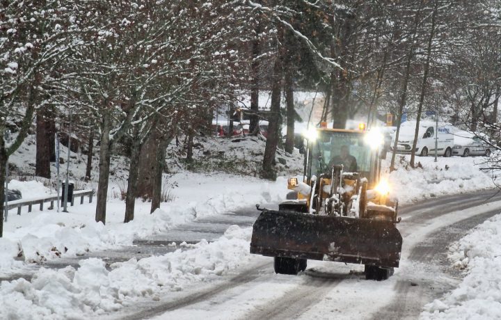 Snösvängen, snöröjning i Oskarshamn