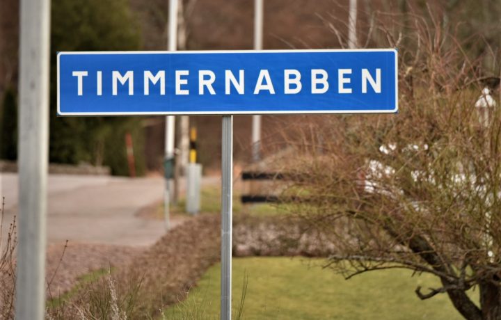 Vägskylt i Timmernabben