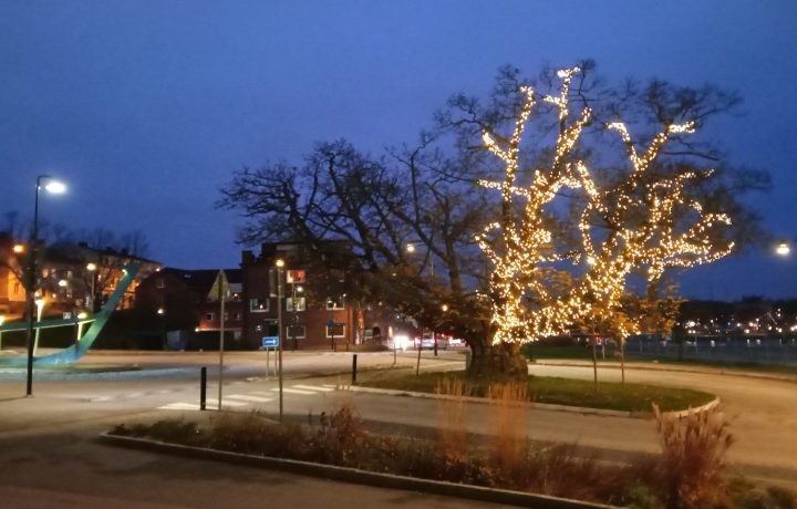 Vingnöten vid järnvägsstationen i Oskarshamn